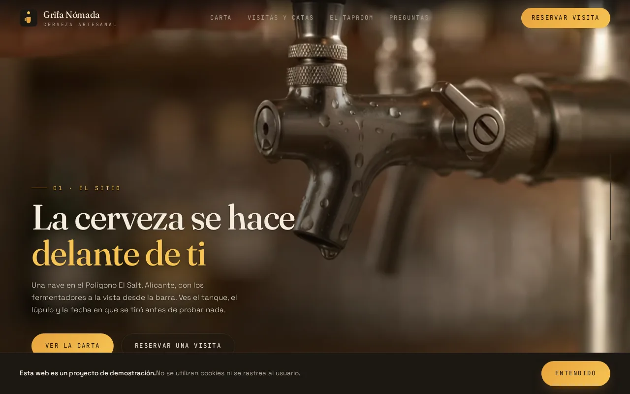 Vista previa del proyecto Grifa Nómada
